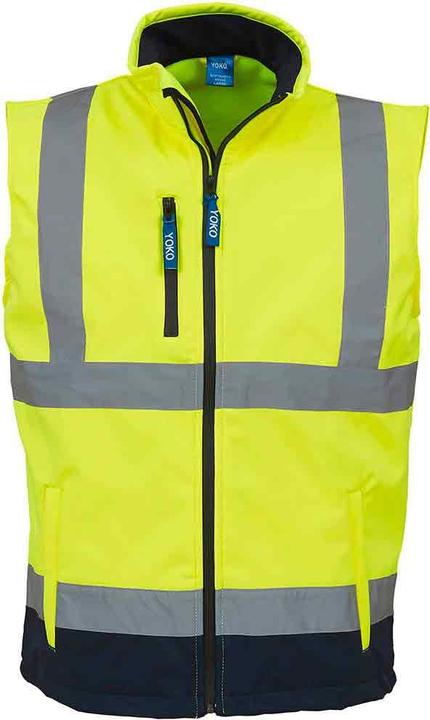 Jaune fluo, Bleu marine