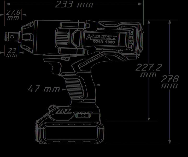 Image du produit HAZET Akku-Schlagschrauber 9213-1000/3