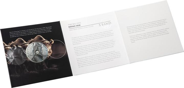 Produktbild South Africa Mint Silber Nashorn 1 oz - Big Five Serie I - 2020 (999, 2020)