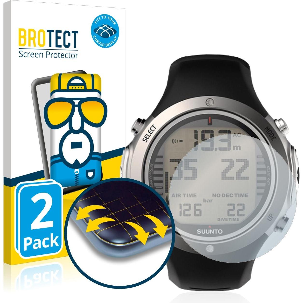 BROTECT Full-Cover Displayschutz, Smartwatch Schutzfolie, Transparent