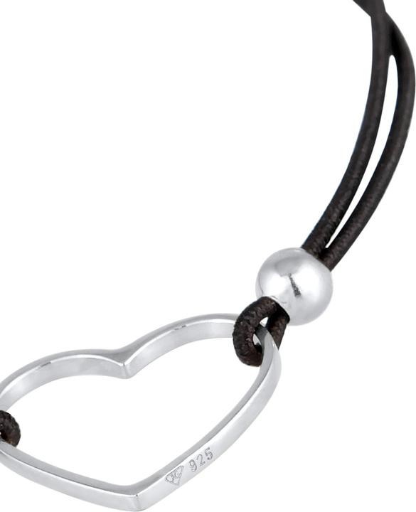 Image du produit Elli Coeur, boule (16 cm, Argent sterling 925, Bande élastique, Pas de pierre)