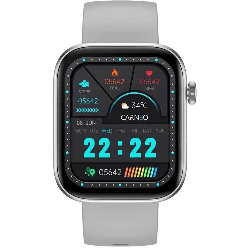 Carneo - ChytrÃ hodinky Zenith HR+ stÅ™Ã­brnÃ, Smartwatch
