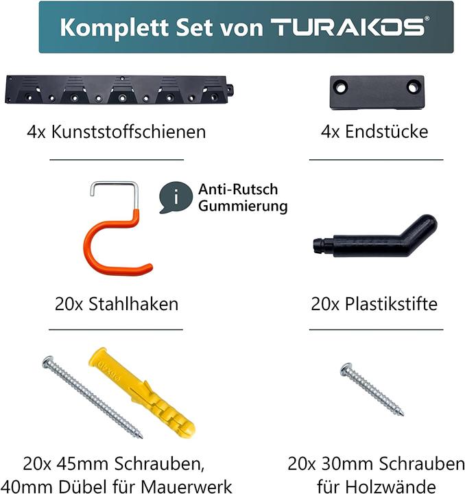 Produktbild Turakos Gartengerätehalter