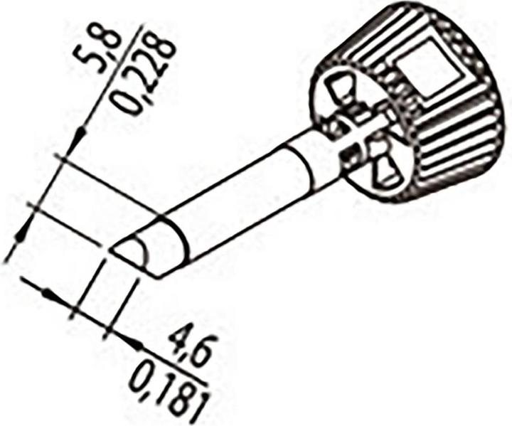 Actual product image Soldering tip DUR, 4.6 mm (Soldering tip)