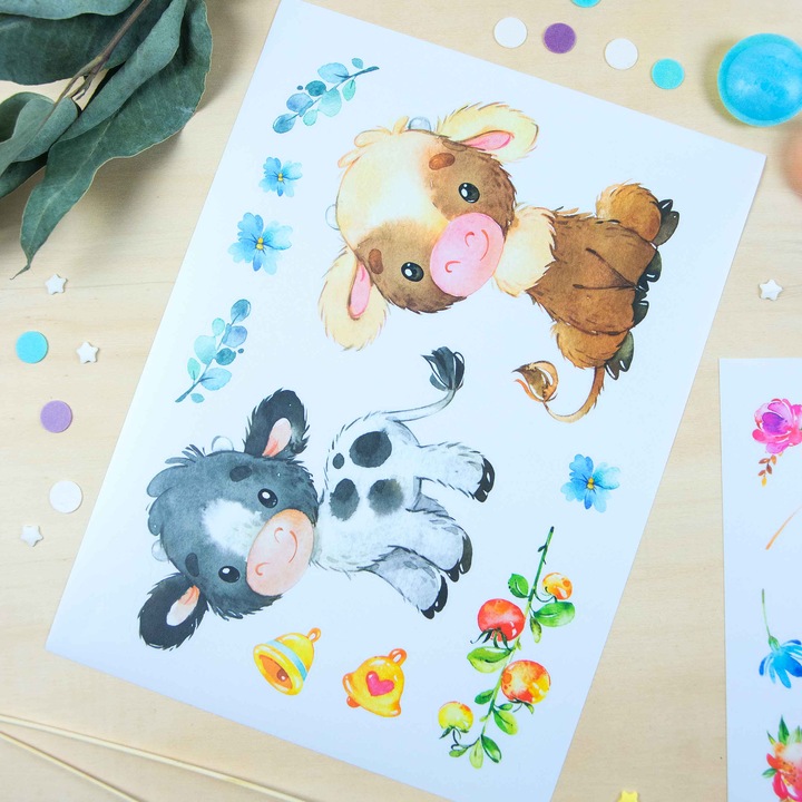 Image du produit Papierdrachen Stickers muraux - ferme (22 x 30 cm)
