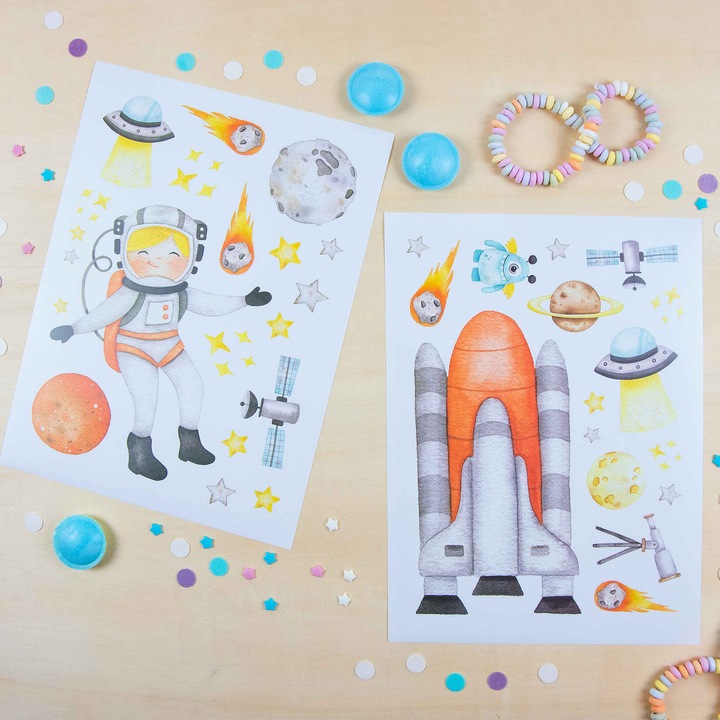 Image du produit Papierdrachen Astronautes (22 x 30 cm)