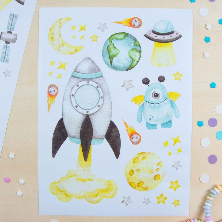 Image du produit Papierdrachen Astronautes (22 x 30 cm)