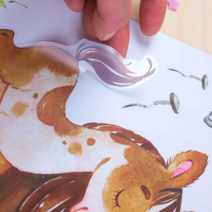 Immagine prodotto Papierdrachen Tatuaggi da parete - Cavalli - Set 8 (22 x 30 cm)