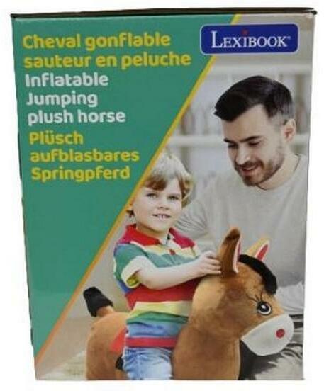 Actual product image Lexibook Inflatable Jumping Plush Horse (BGP050)