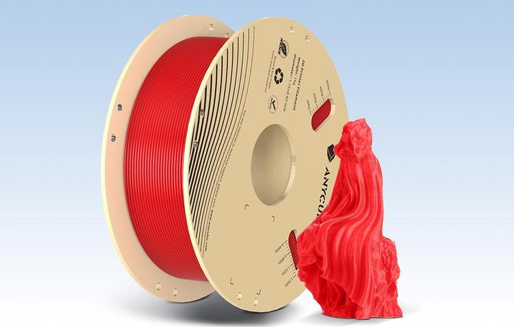 Productafbeelding Anycubic PLA 1 KG Filament (Red) (PLA, 1.75 mm, 1000 g, Rood)