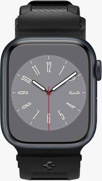 Immagine prodotto Spigen FASCICOLO RUGGED Apple Watch 4/5/6/7/8/SE (38/40/41MM) NERO OPACO (41 mm, 38 mm, 40 mm, Poliuretani termoplastici (TPU))