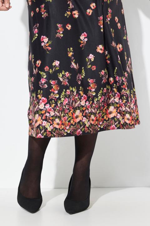 Produktbild Miamoda Maxikleid, A-Linie, Blütendruck, Langarm (46)