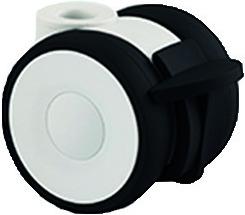 Actual product image Tente Double swivel castors Linea 50 with brakes