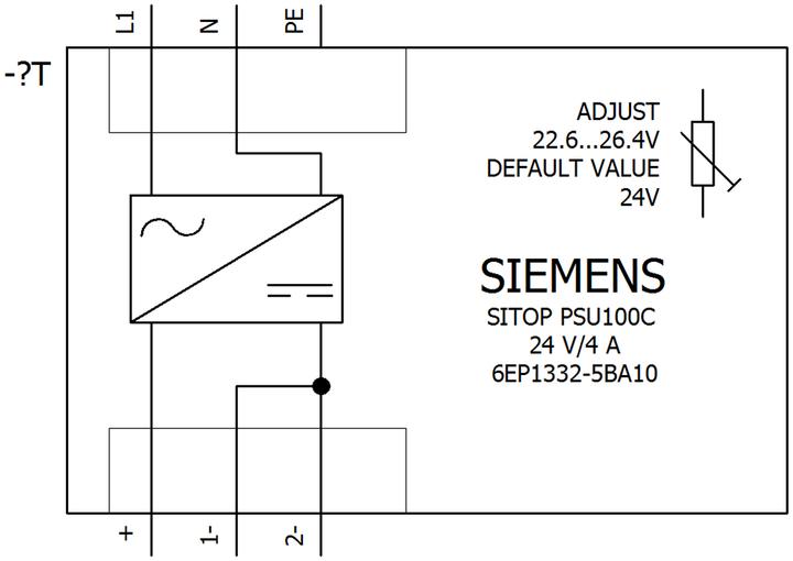 Produktbild Siemens Hutschienen-Netzteil (DIN-Rail