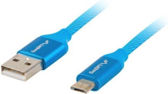 Actual product image Lanberg CA-USBM-20CU-0018-BL USB Cable USB 2.0 Micro USB A USB A (1.80 m, USB 2.0)