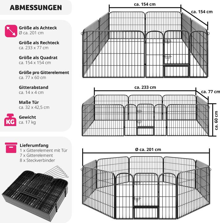 Produktbild tectake Welpenauslauf