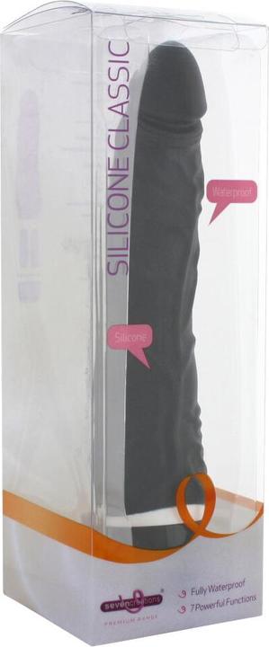 Produktbild Seven Creations Silicone Classic Vibrator ca. 19cm black