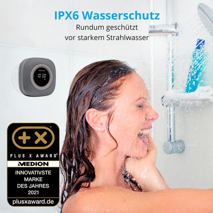 Actual product image Medion P66096 Shower Radio (FM, Bluetooth)