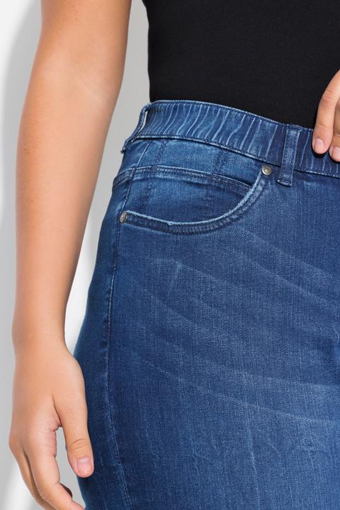 Immagine prodotto Ulla Popken Jeans modello Mandy con cintura comoda e taglio della gamba ampio e dritto (46)
