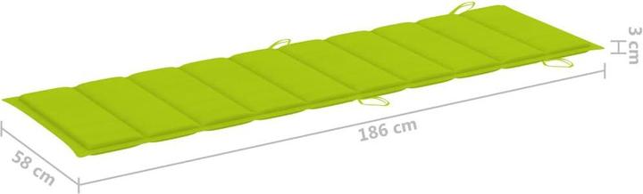 Actual product image vidaXL Sonnenliege mit Tisch (184 cm)