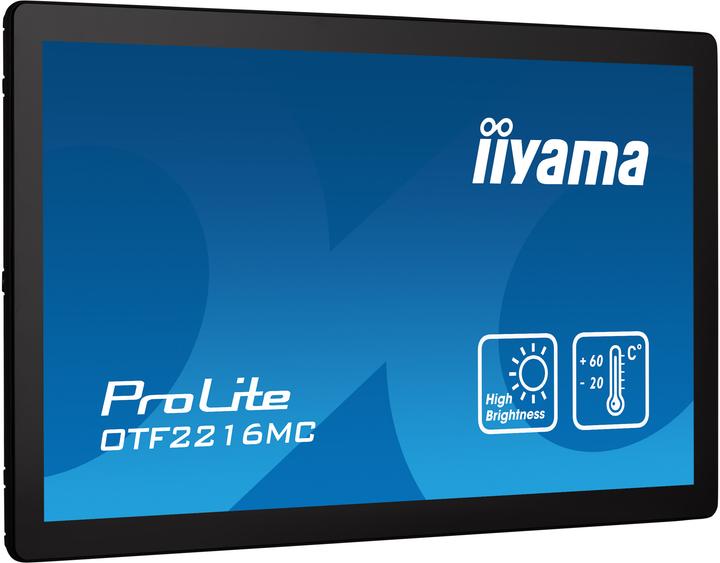 Image du produit iiyama 22IN TOUCH PCAP VA PANEL 10 POINTS 1920X1080 25MS 1100CD/M2 (1920 x 1080 pixels, 21.50")