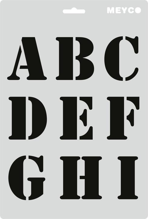 Image du produit Meyco Set de pochoirs "Lettres & Chiffres
