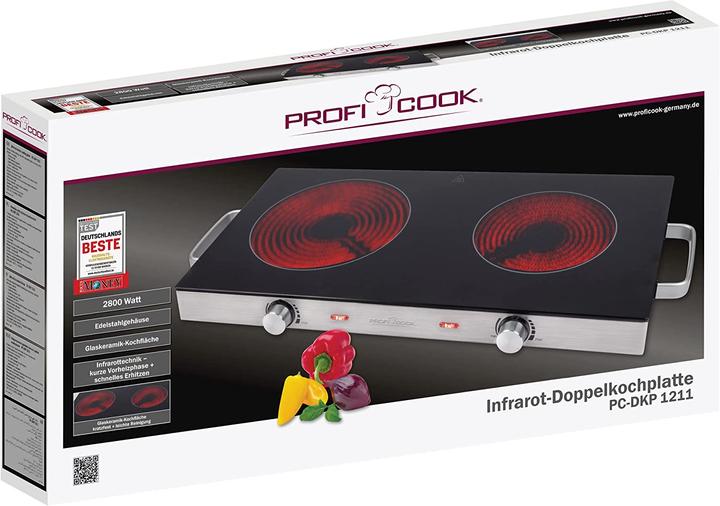 Produktbild Nenurodyta Proficook electric stove PC-DKP 1211 2 burners 2800W