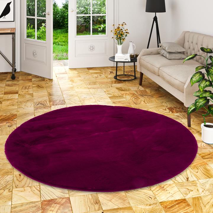 Image du produit Pergamon Fellteppich Luxus Super Soft Plush Rund (80x80 cm)