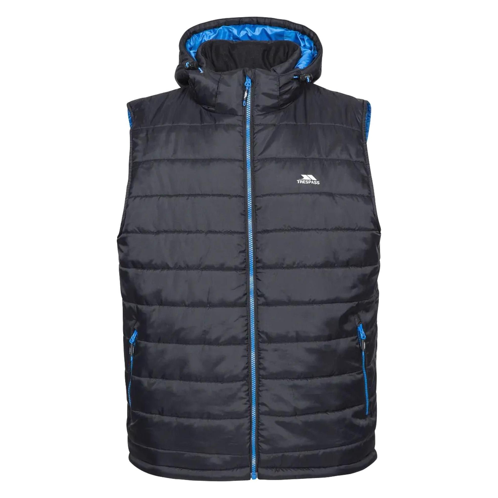 Trespass, Herren, Westen, Steppweste Franklyn, Schwarz, (L)