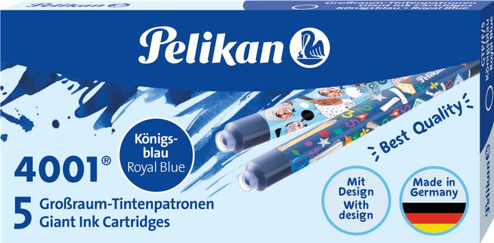 Actual product image Pelikan Ink cartridge GTP/F/5 (Blue, Multicoloured, 5 pcs.)