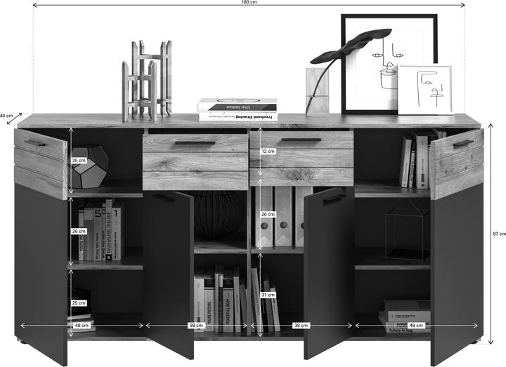 Image du produit Xonox Home Mason (180 x 40 x 87 cm)