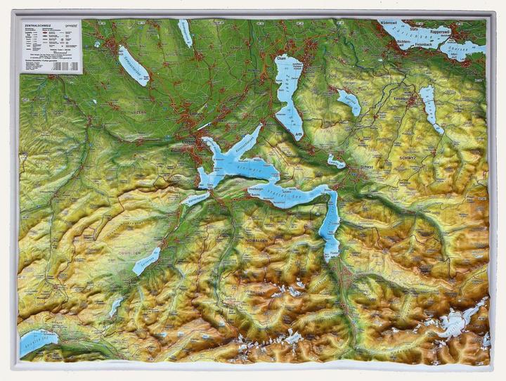Actual product image Markgraf:Central Switzerland, relief map kl