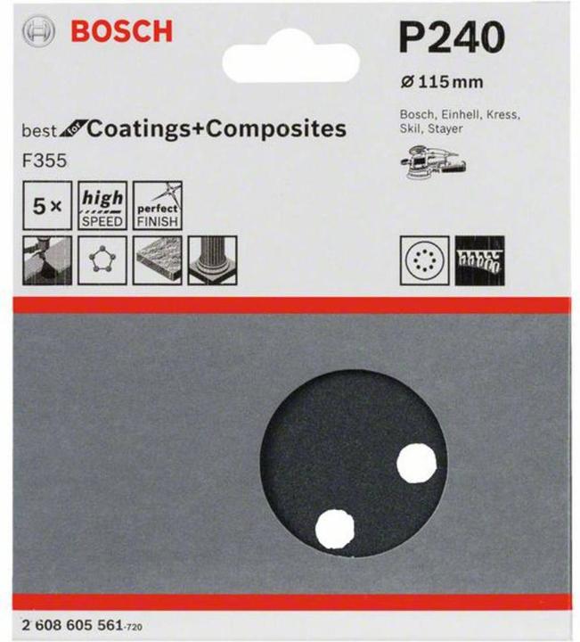 Productafbeelding Bosch Professional Zubehör Excentrisch schuurpapier met klittenband (240)