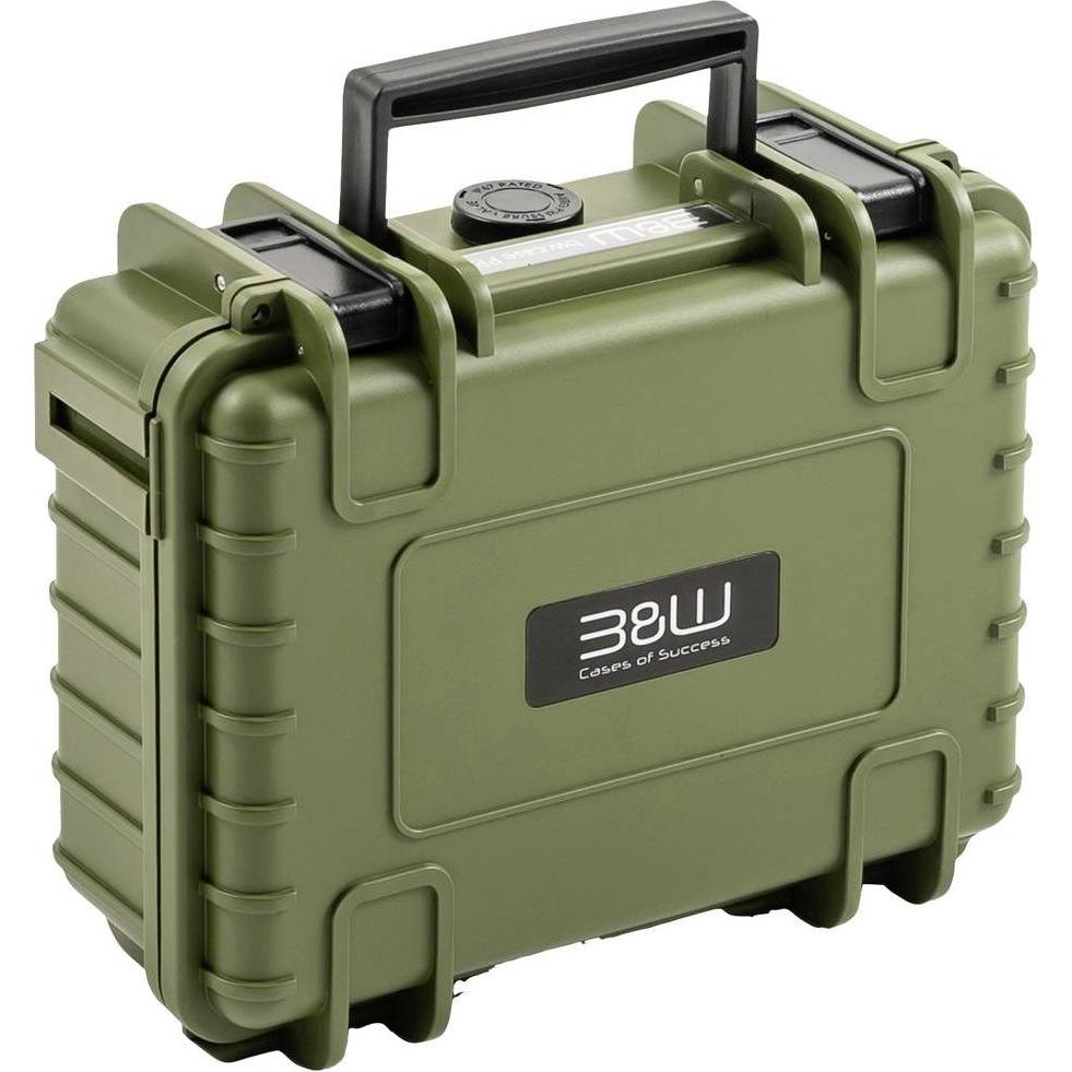 B&W International B&W DJI Osmo Pocket 3 Custodia Tipo 500 Marrone Verde (Custodia per drone), Borsa per droni RC, Verde