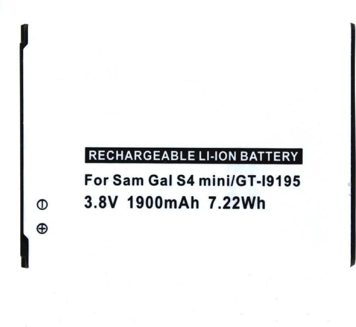 Actual product image AGI Battery compatible with Samsung Galaxy S4 Mini|GT-I9192|GT-I9195