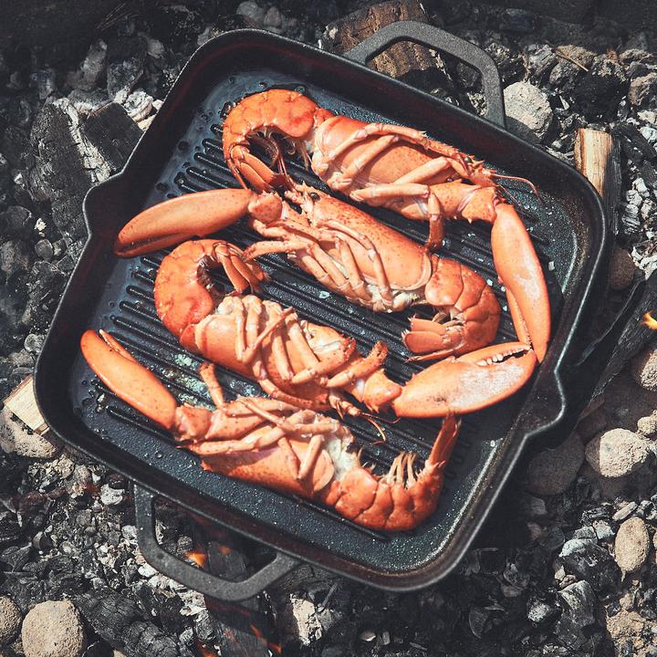 Actual product image Burnhard Cast iron pan 26 cm (Grill pan, Cast iron, 26 x 3 cm)
