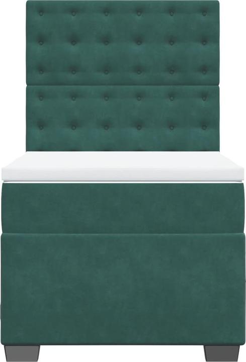 Produktbild vidaXL Bo x springbett mit Matratze 160 x 200 cm Samt (160 x 200 cm)