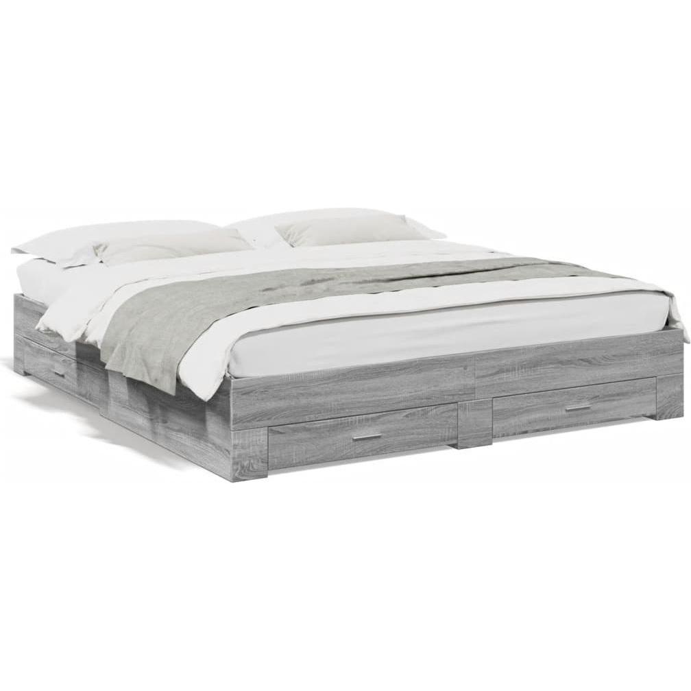 VidaXL, Bett, Bettgestell mit Schubladen 180 x 200cm (180 x 200 cm)