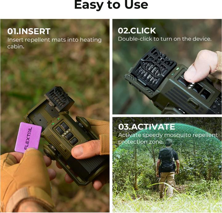 Actual product image Flextailgear Portable mosquito repellent 3-in-1 Evo Repel (green)