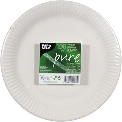 Image du produit Papstar 11181 Vaisselle jetable Assiette (100x)