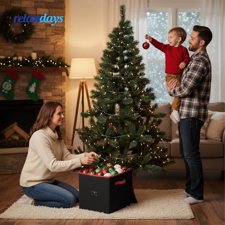 Actual product image Relaxdays Christmas bauble storage box (33 cm, 1x)