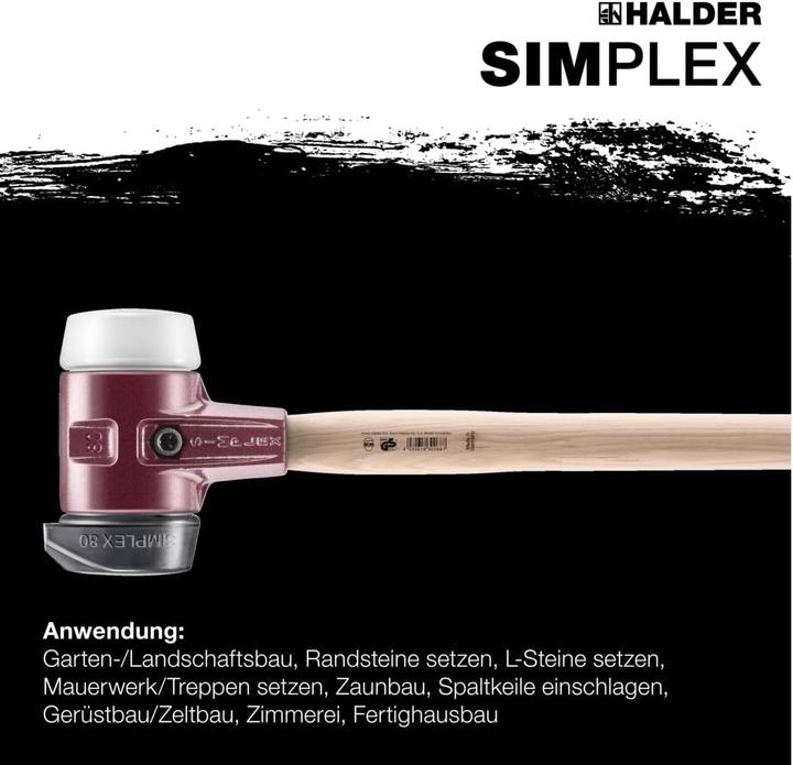 Produktbild Halder SIMPLEX-Vorschlaghammer TE-Gehäuse und Holzstiel (3220 g)