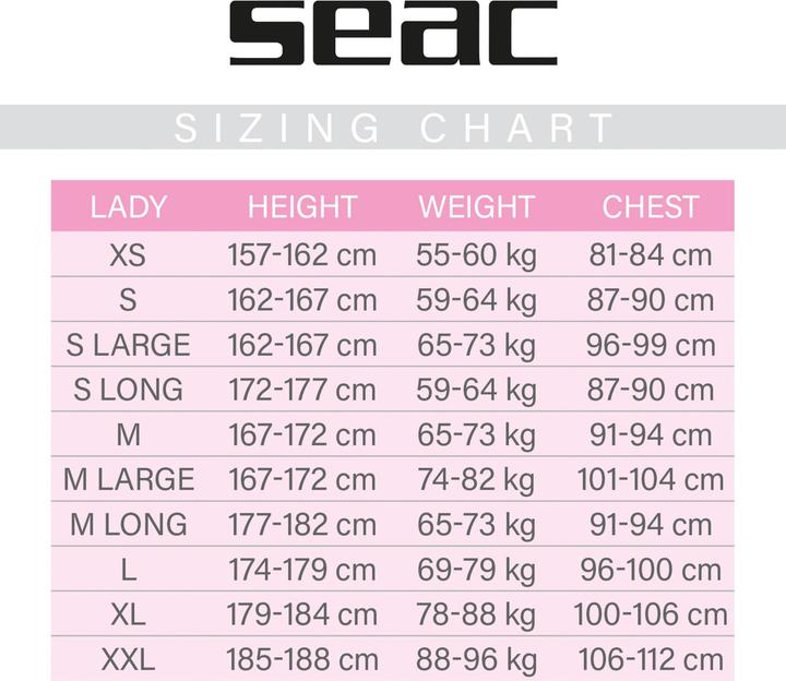 Actual product image Seac Overall Space Ladies 7 mm (7 mm, S)