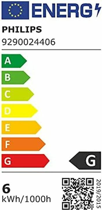 Energy Label Philips Hue White Luster (E14, 5.70 W, 470 lm, 2 x, G)