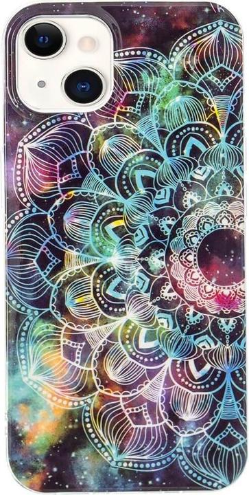 Actual product image Cover-Discount iPhone 15 - Glow-in-the-Dark Silicone Case Mandala (Apple iPhone 15)