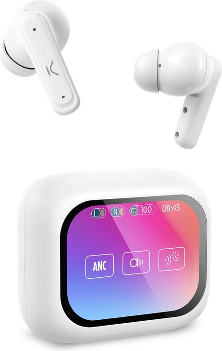 Produktbild KSIX Wireless Earphones Vision Anc Enc White (6 h, Kabellos)