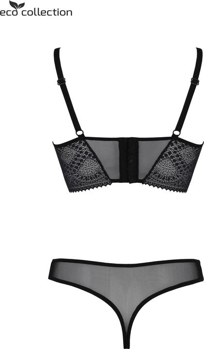 Actual product image ECO Collection Drosera Bra set black (XL)