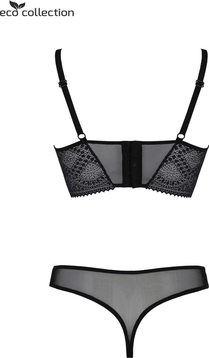 Actual product image ECO Collection Drosera Bra set black (S/M)