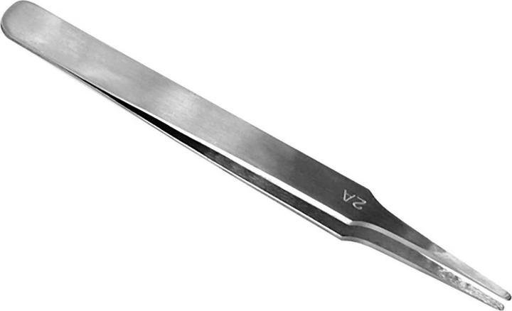 Vallejo Flat Rounded Stainless Steel Tweezers (120 mm) (T12007)
