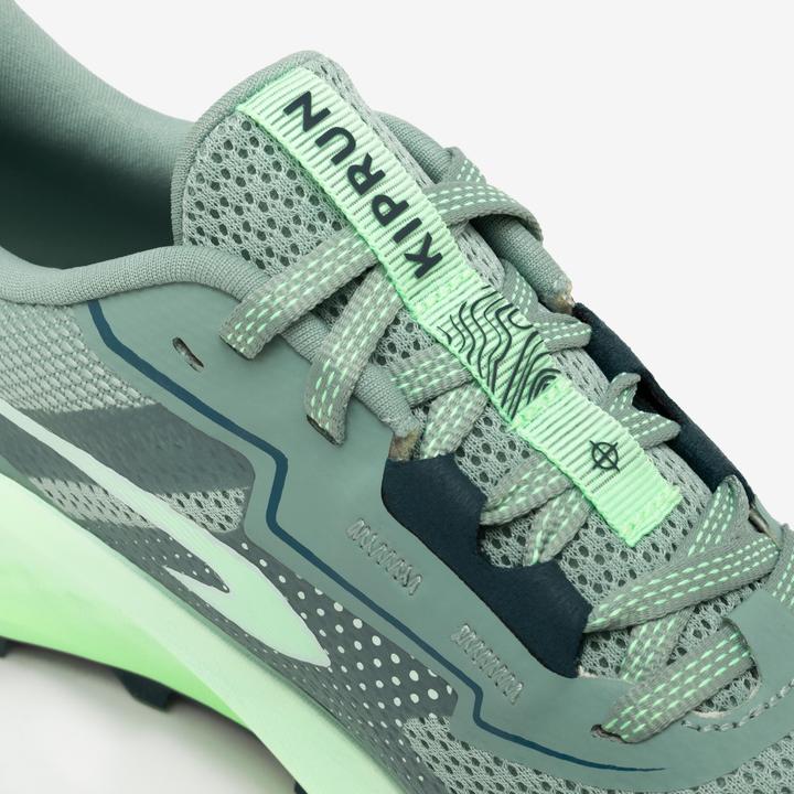 Produktbild Kiprun Laufschuhe Trailrunning Crosslauf Kinder - K500 Grip khaki (32)